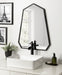 Irregular Mirror Black 23x30 6