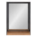 Functional Mirror Rustic Brown Silver 20x30 2