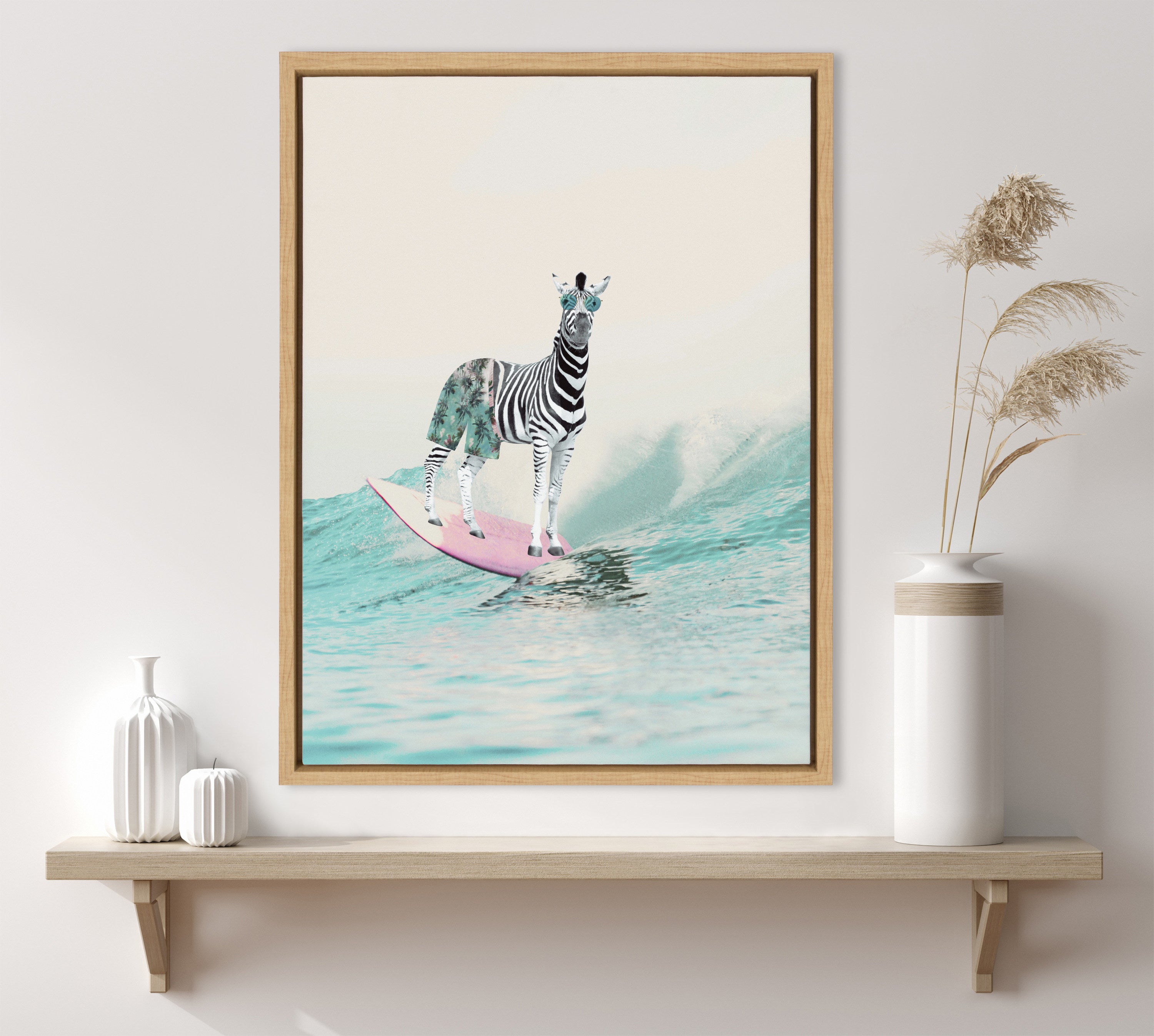 Framed Canvas Sylvie Natural 18x24 5