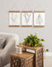 Plaque Rustic Brown 3 pc 12" 7
