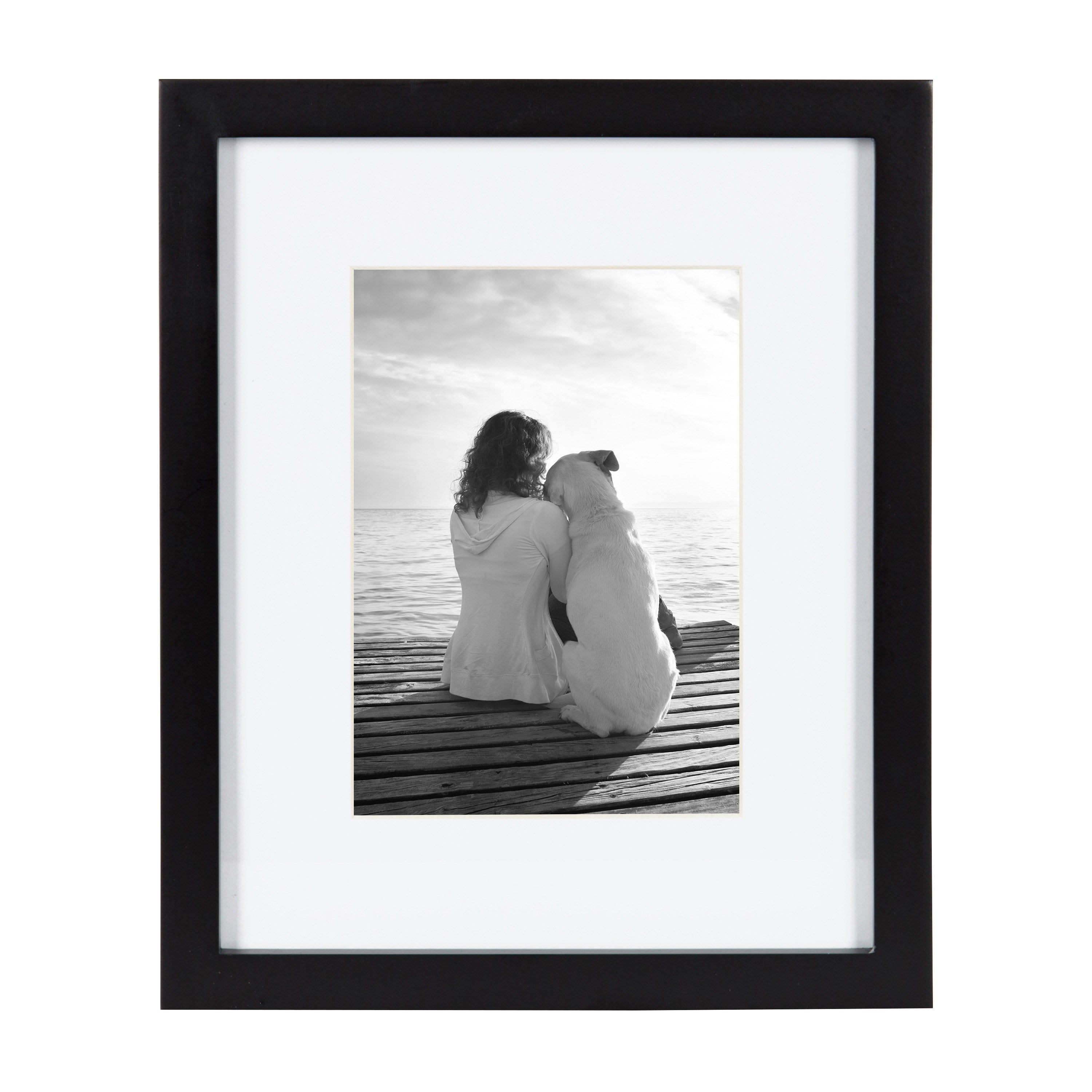 Tabletop Frame Black 8x10 matted to 5x7 2