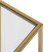 Side Table Clear Gold 16x8x24 4