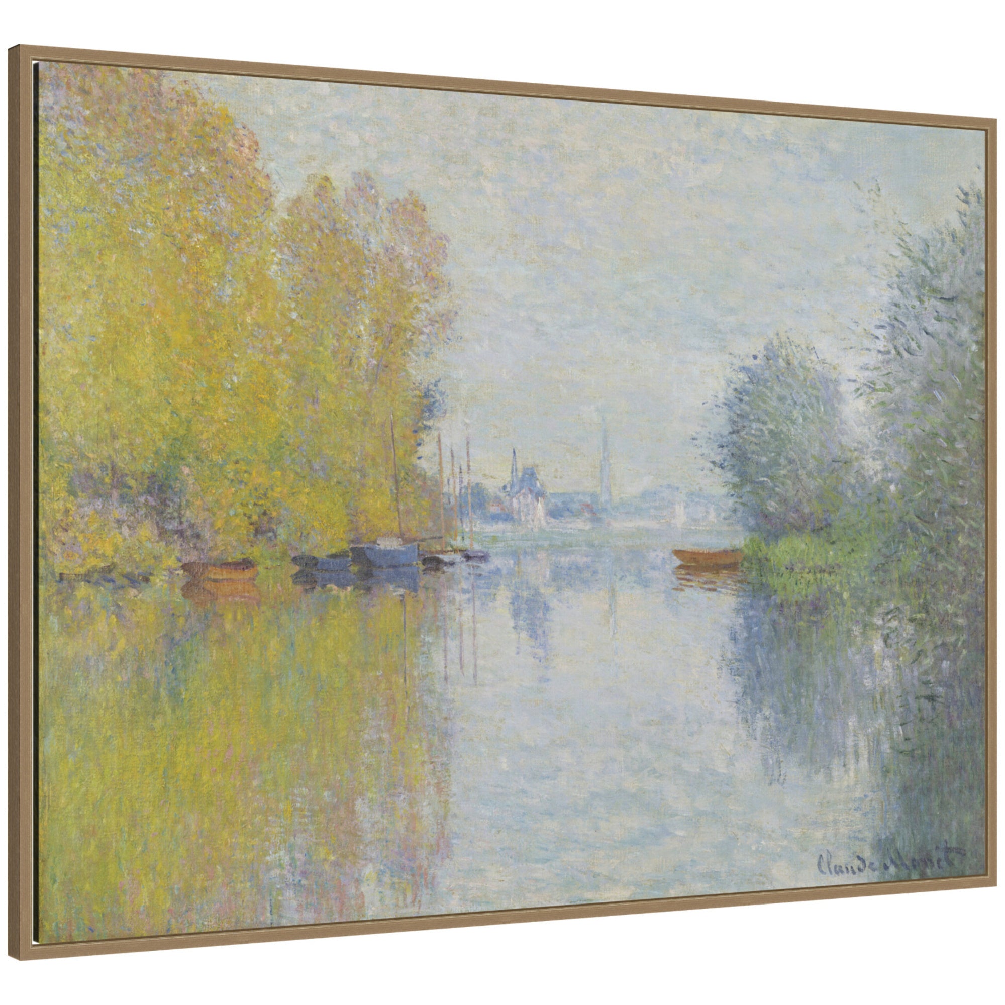 Framed Canvas 42x32 Sylvie Dark Gold 1