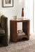 Side Table Walnut Brown 22x13x22 7