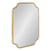Scallop Mirror 18x24 Gold 1