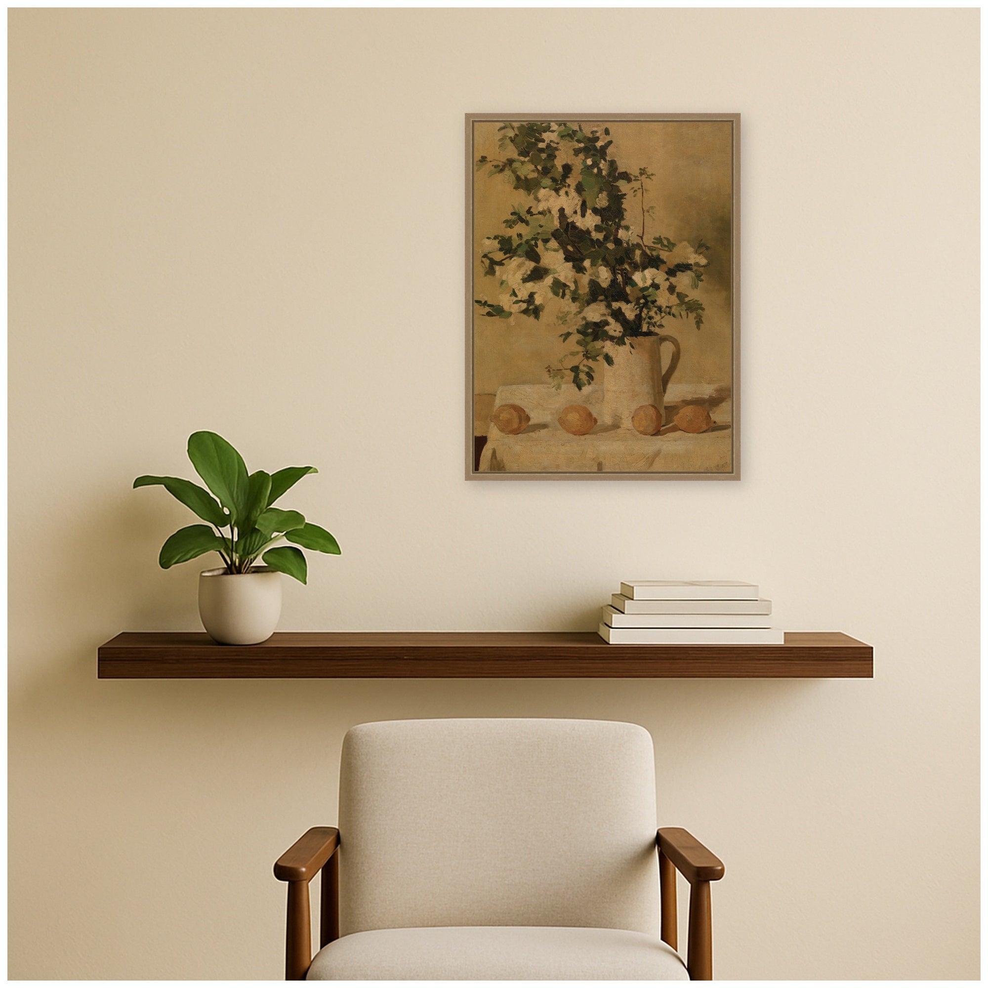 Framed Canvas 18x24 Sylvie Dark Gold 5