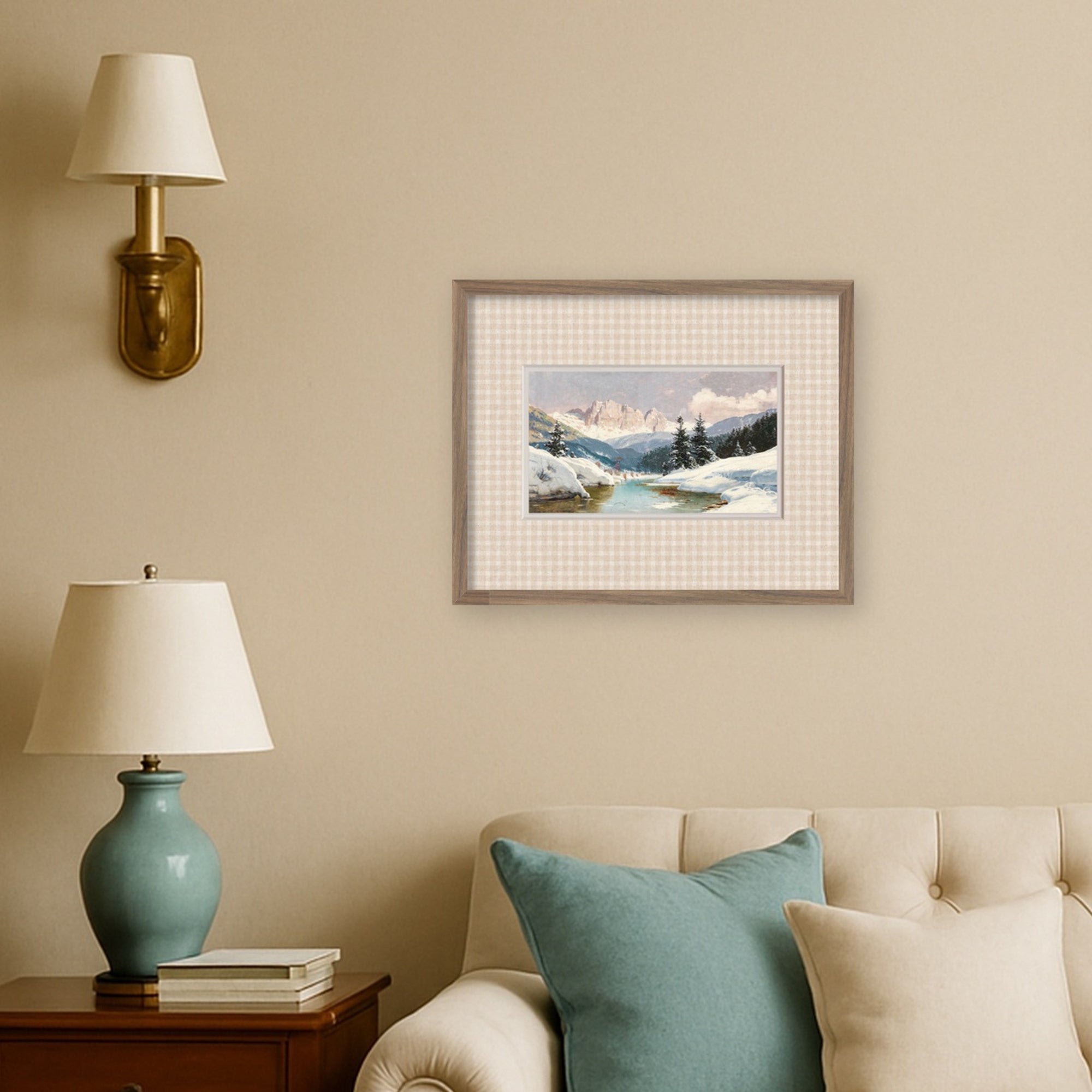 Framed Art Svelte Walnut 21x17 5
