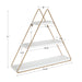 Accent Shelf White Gold 3 Shelves 2