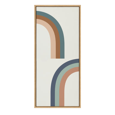 Framed Canvas 18x40 Sylvie Natural 1