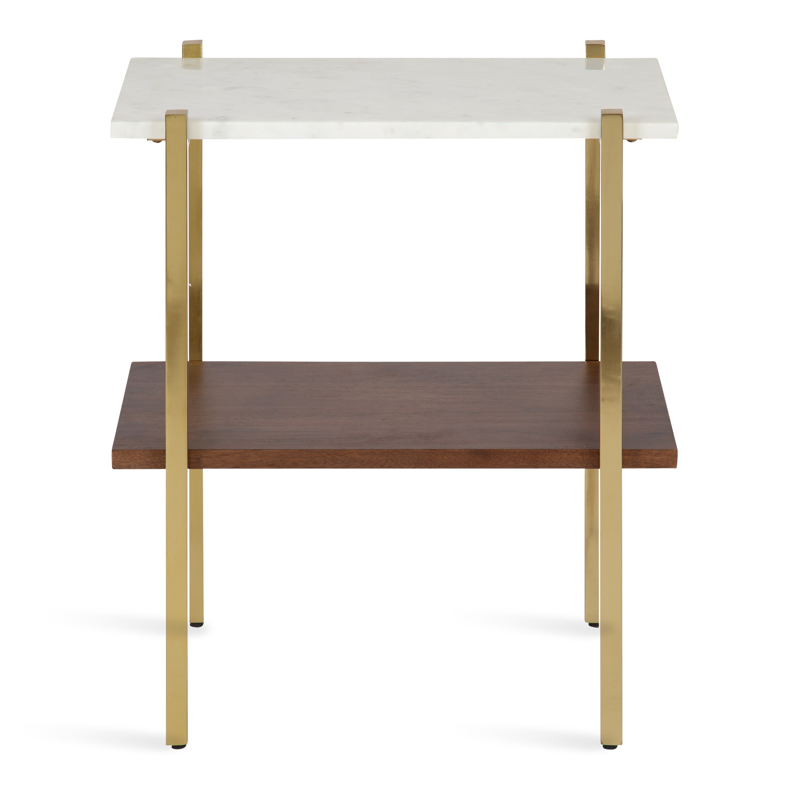 Abcott Wood and Metal Side Table