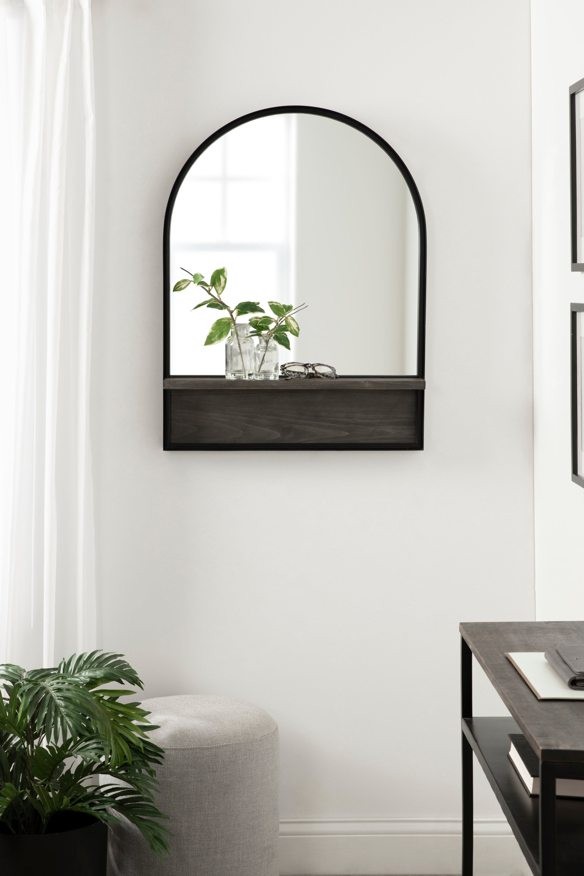 Functional Mirror Gray Black 24x32 7