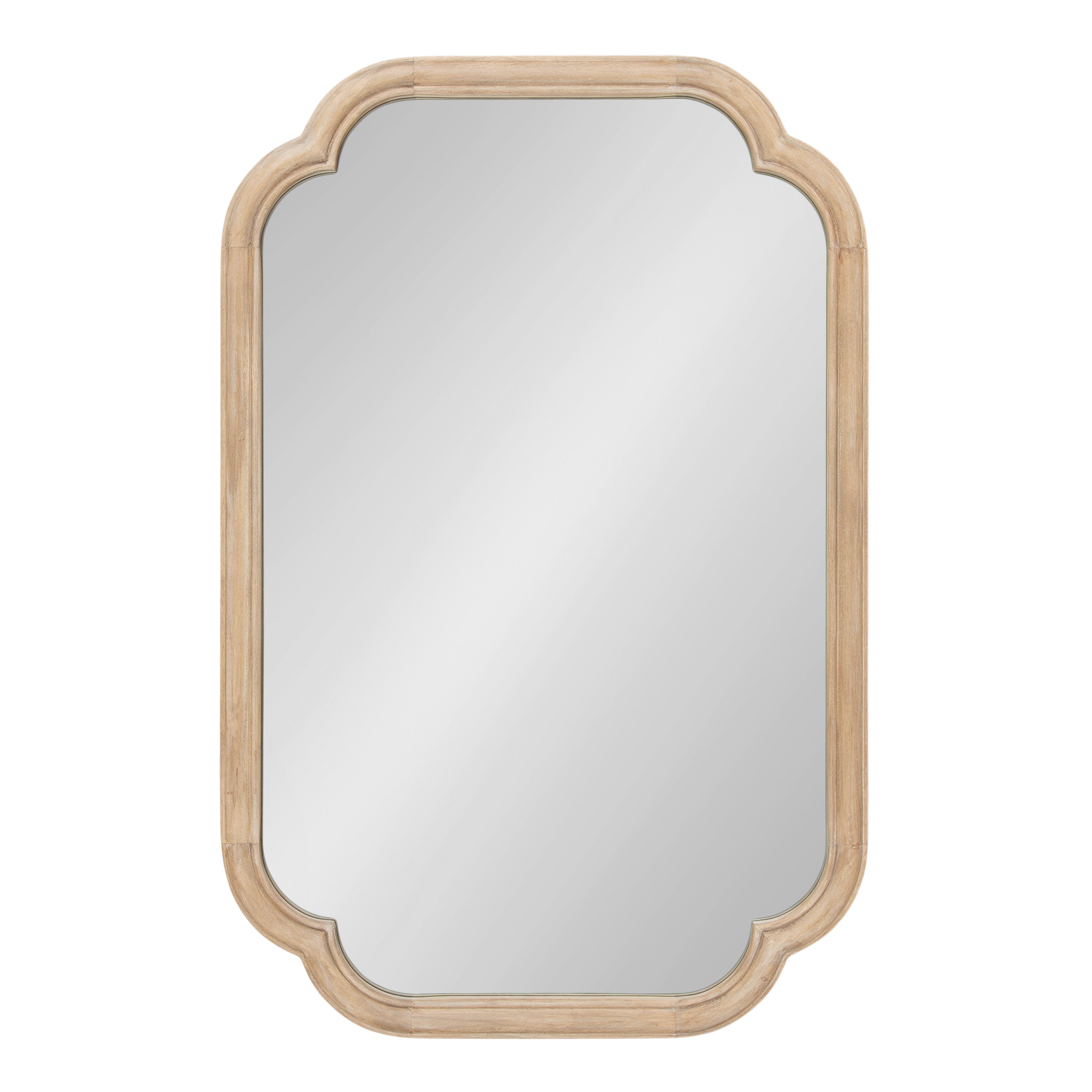 Scallop Mirror Natural Beige 24x36 5