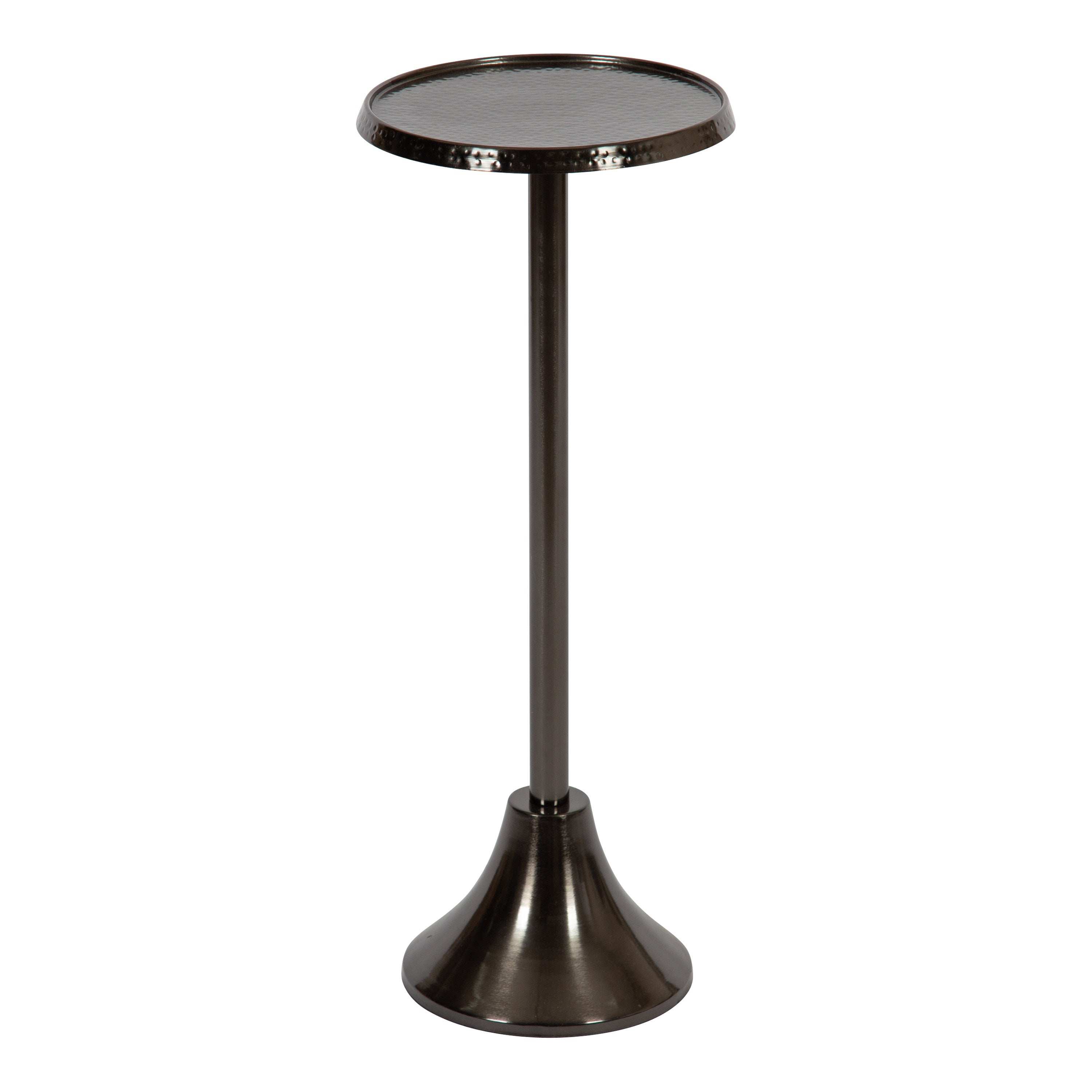 Drink Table Pewter 9x9x23 1