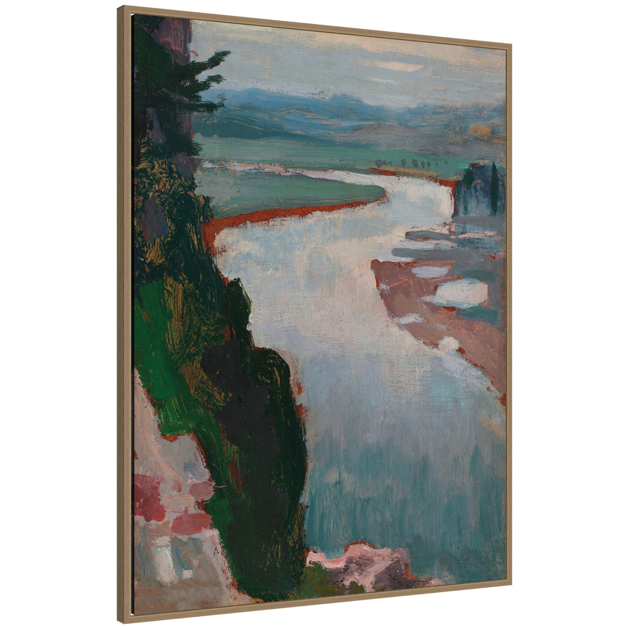 Framed Canvas 32x42 Sylvie Dark Gold 1