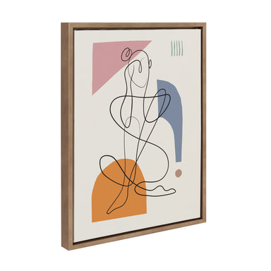 Framed Canvas Sylvie Dark Gold 18x24 2