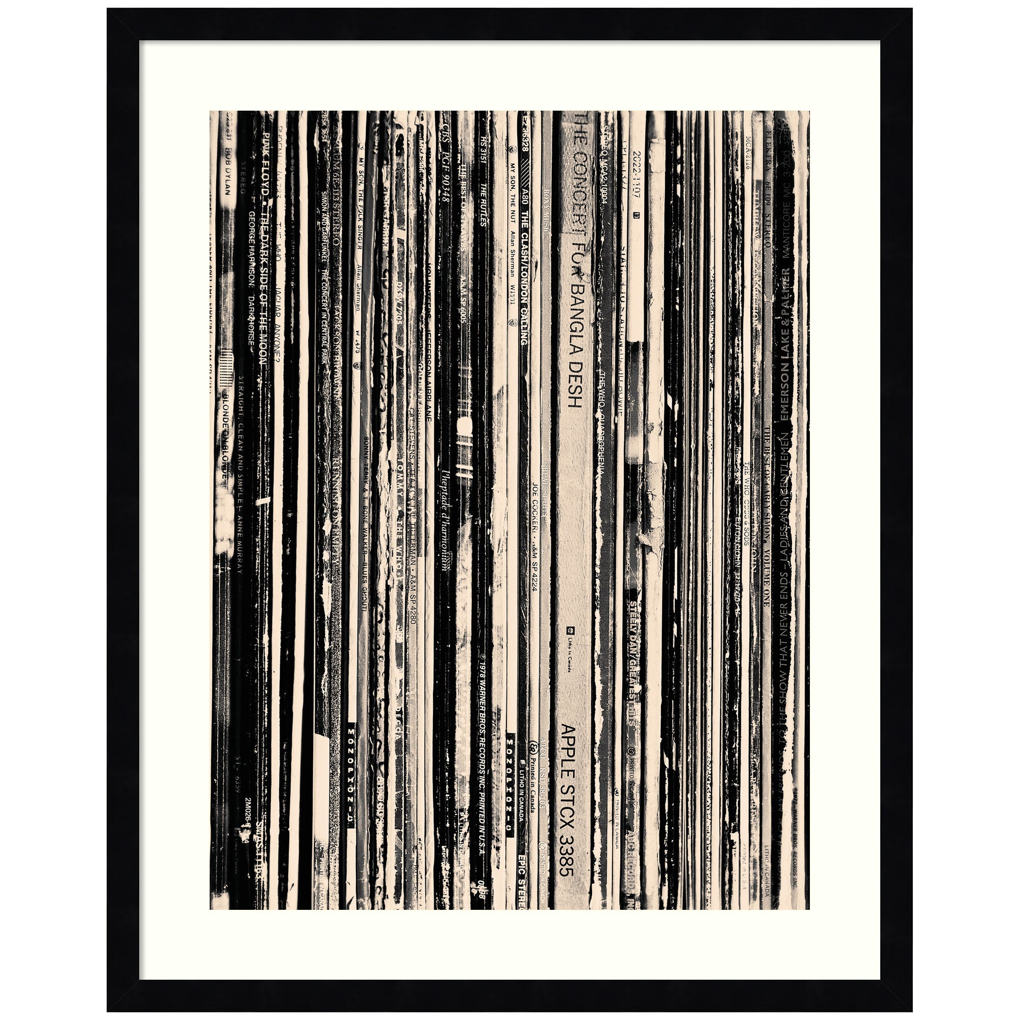 Framed Art Svelte Noir Black 20x25 1
