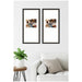 Wall Frame Belmont Black 14x30 matted to 8x10 5