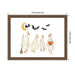 Framed Canvas 13x10 Sylvie Walnut 2