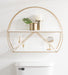 Accent Shelf 26x21 White Gold 7