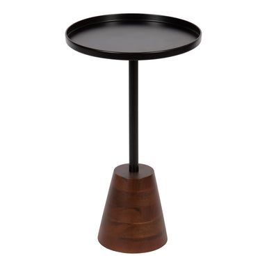 Side Table Black Dark Brown 14x14x24 1
