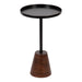 Side Table Black Dark Brown 14x14x24 1