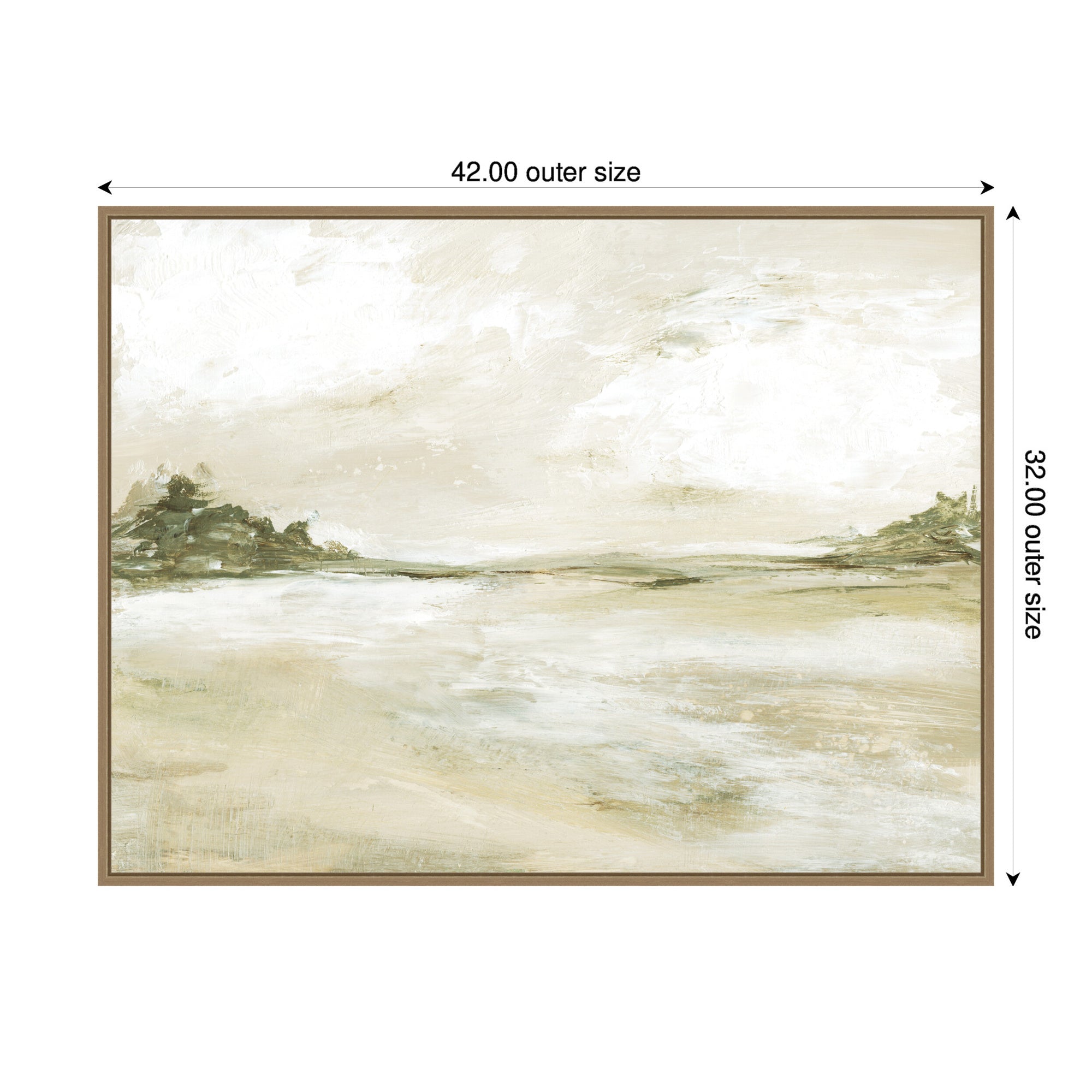 Framed Canvas 42x32 Sylvie Dark Gold 2