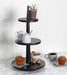 Serving Tray Black 12x12x23 5