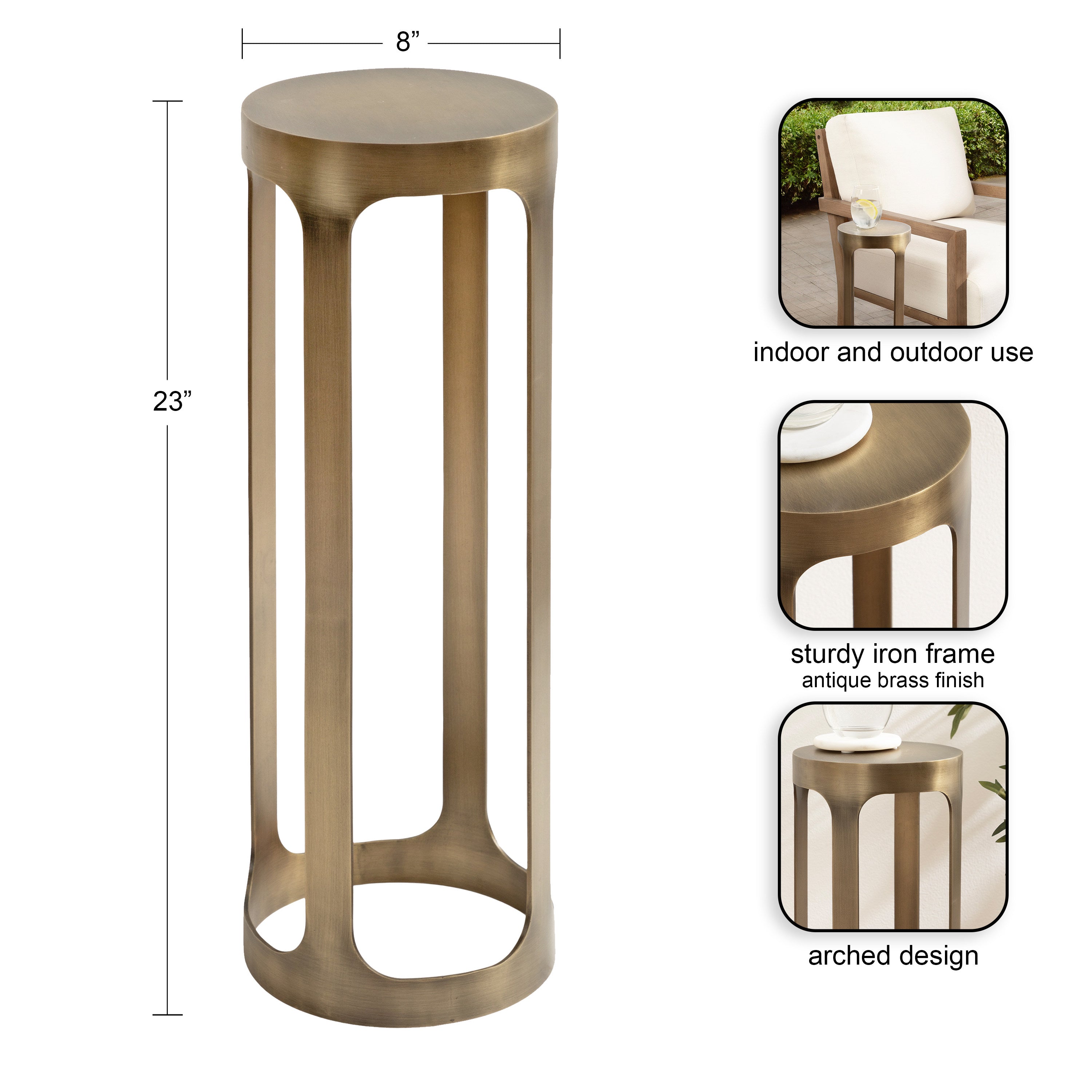 Dahl Metal Drink Table – kateandlaurel
