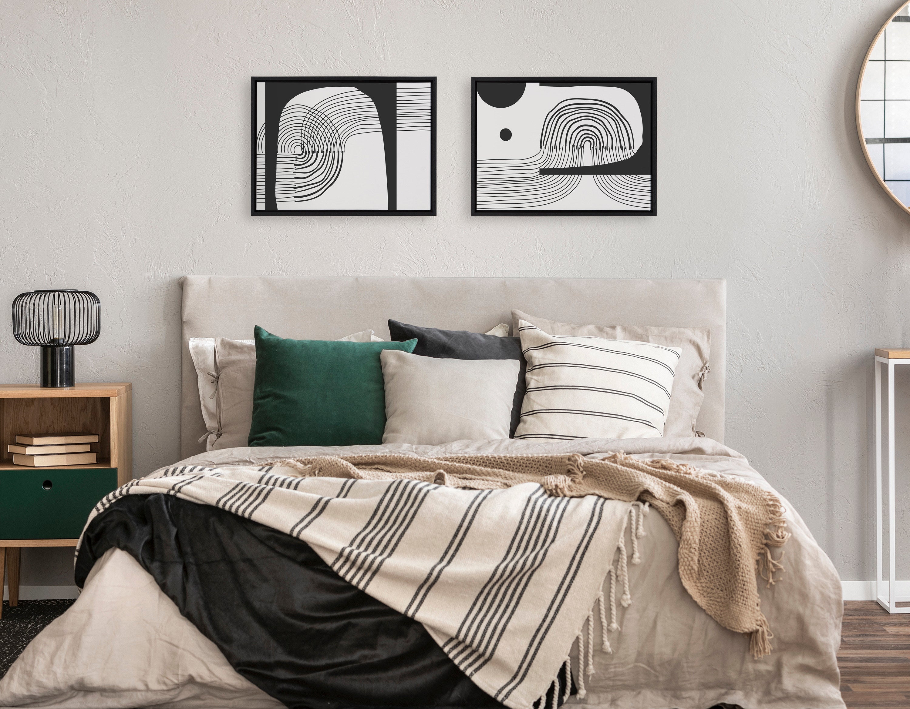 Art Set 2 Piece Set 18x24 Sylvie Black 5
