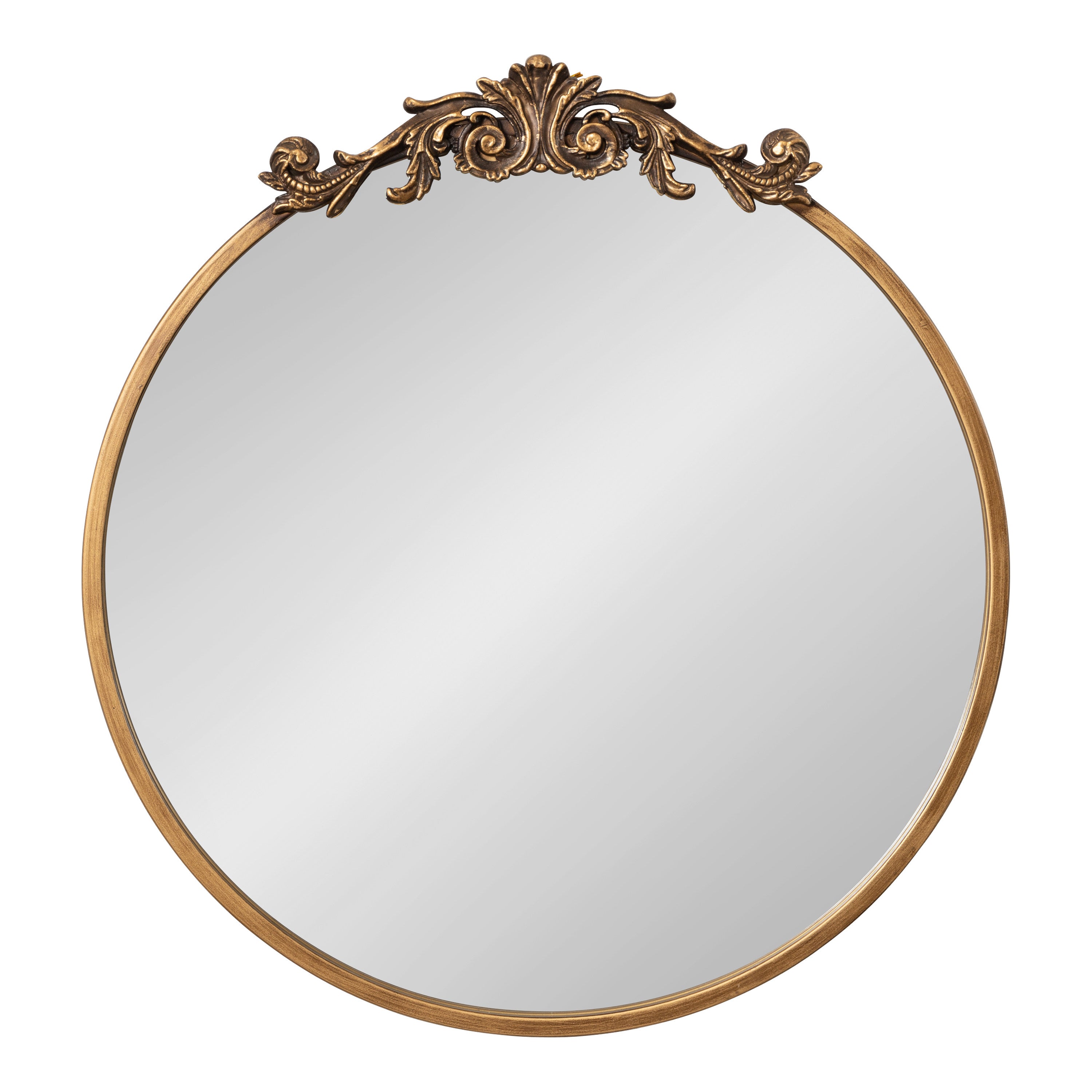 Round Mirror Gold 24" Diameter 2