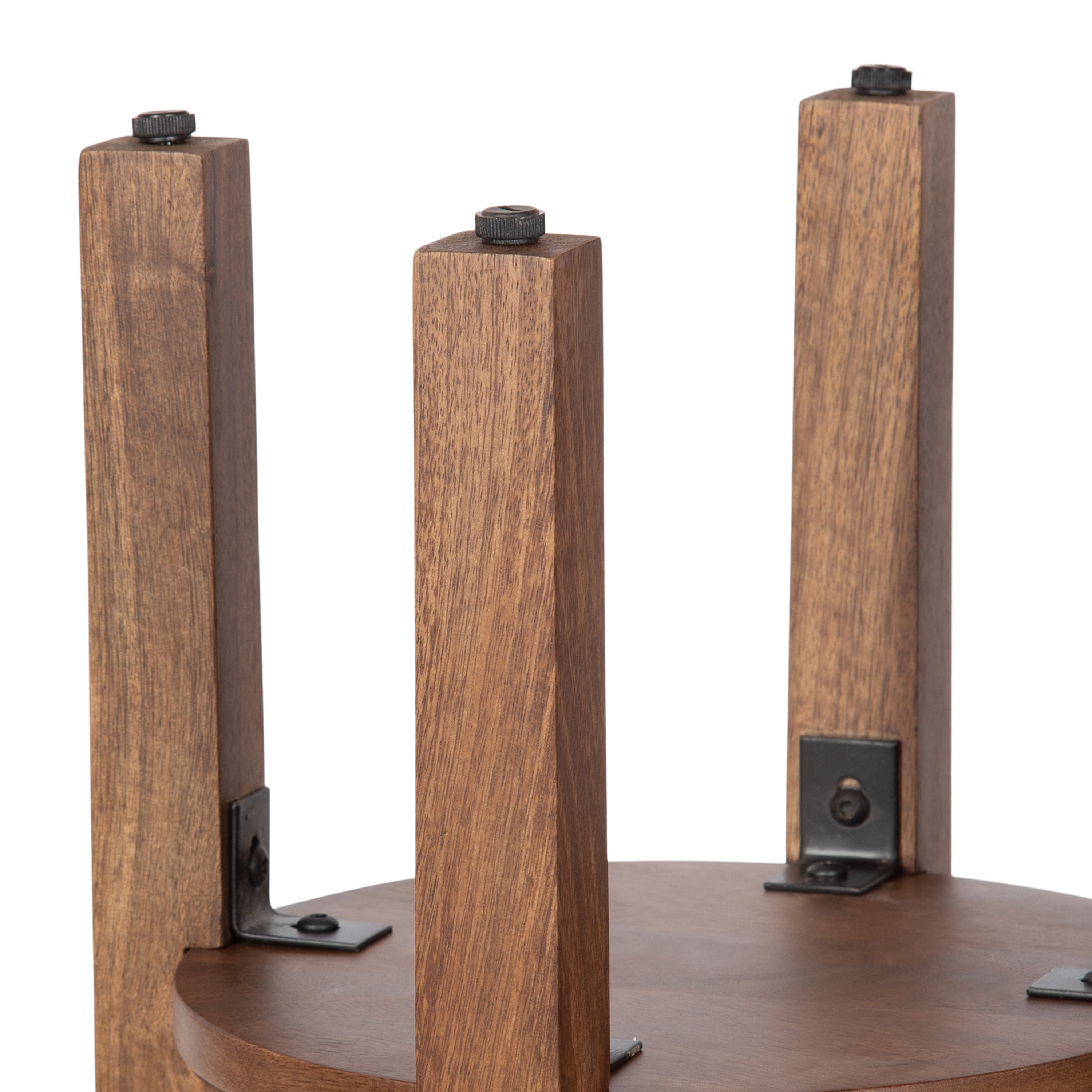 Side Table Walnut Brown 12x12x28 6
