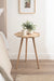 Side Table Natural Beige 19x19x24 6