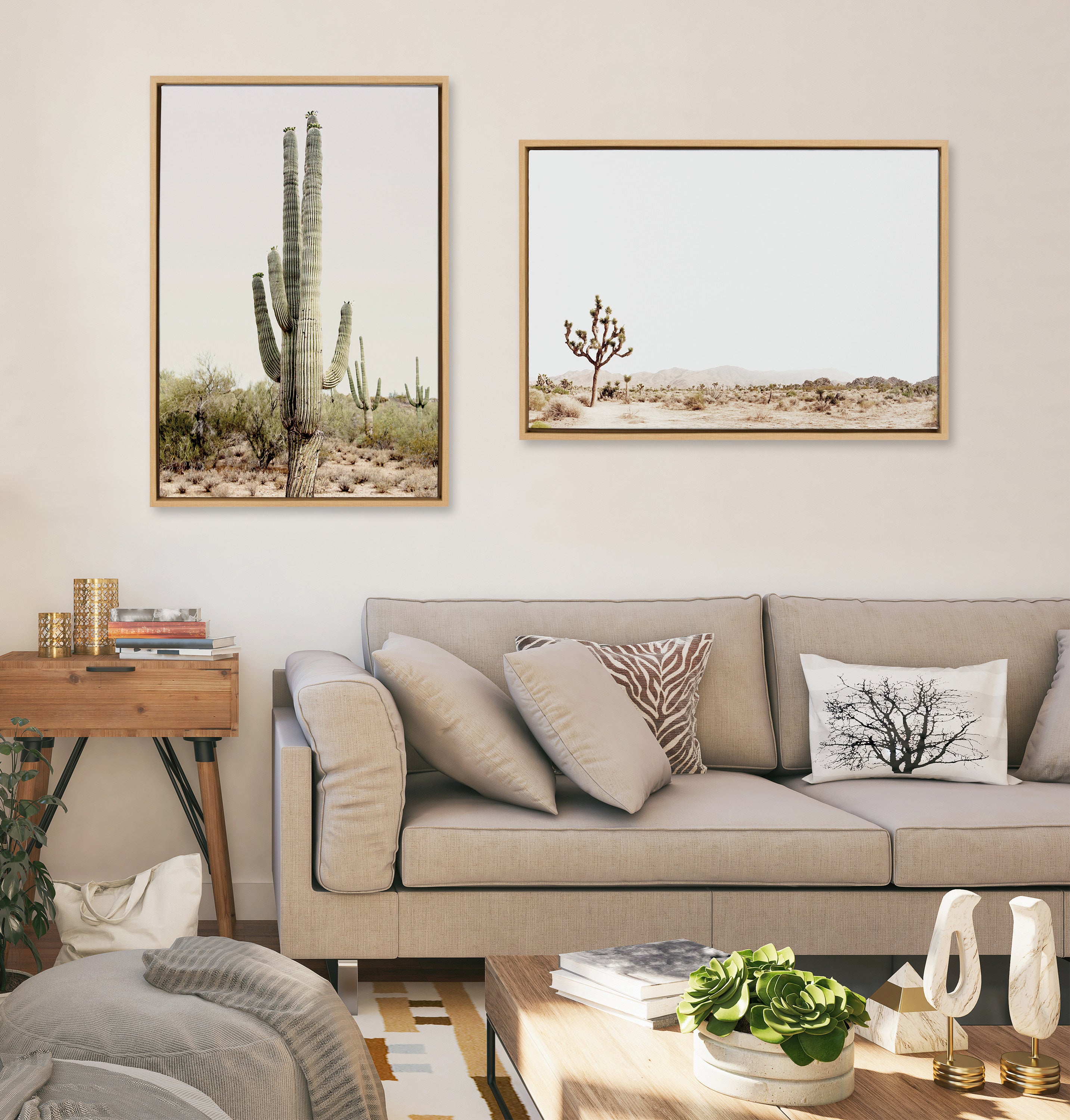 Framed Canvas Sylvie Natural 23x33 6