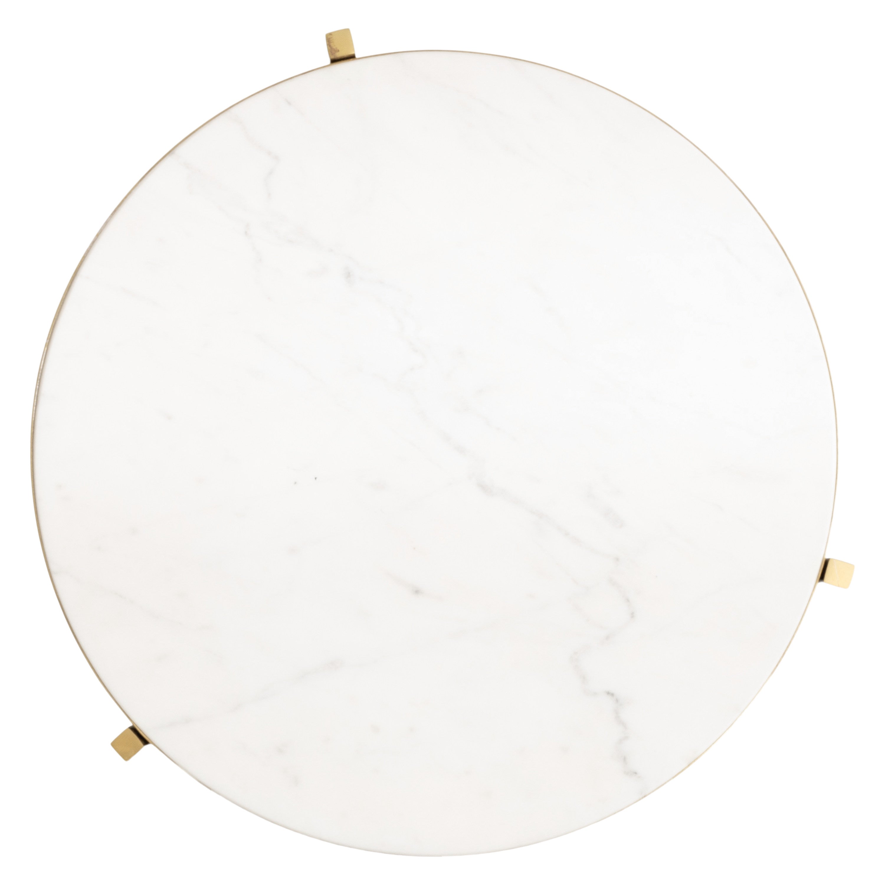 Side Table White Gold 15x15x24 4