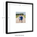 Wall Frame Svelte Noir Black 20x20 matted to 8x8 2
