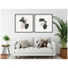 Framed Art Svelte Noir Black 2 Piece Set 33x33 7