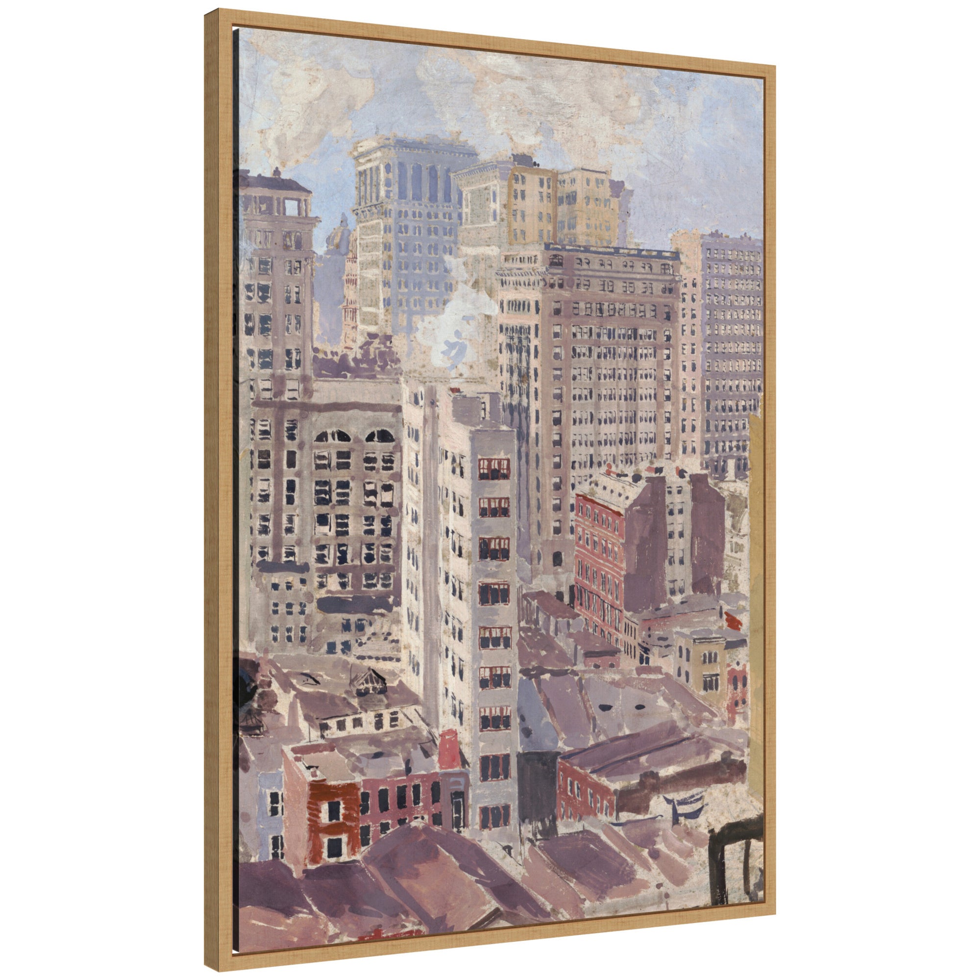 Framed Canvas Sylvie Natural 23x33 1