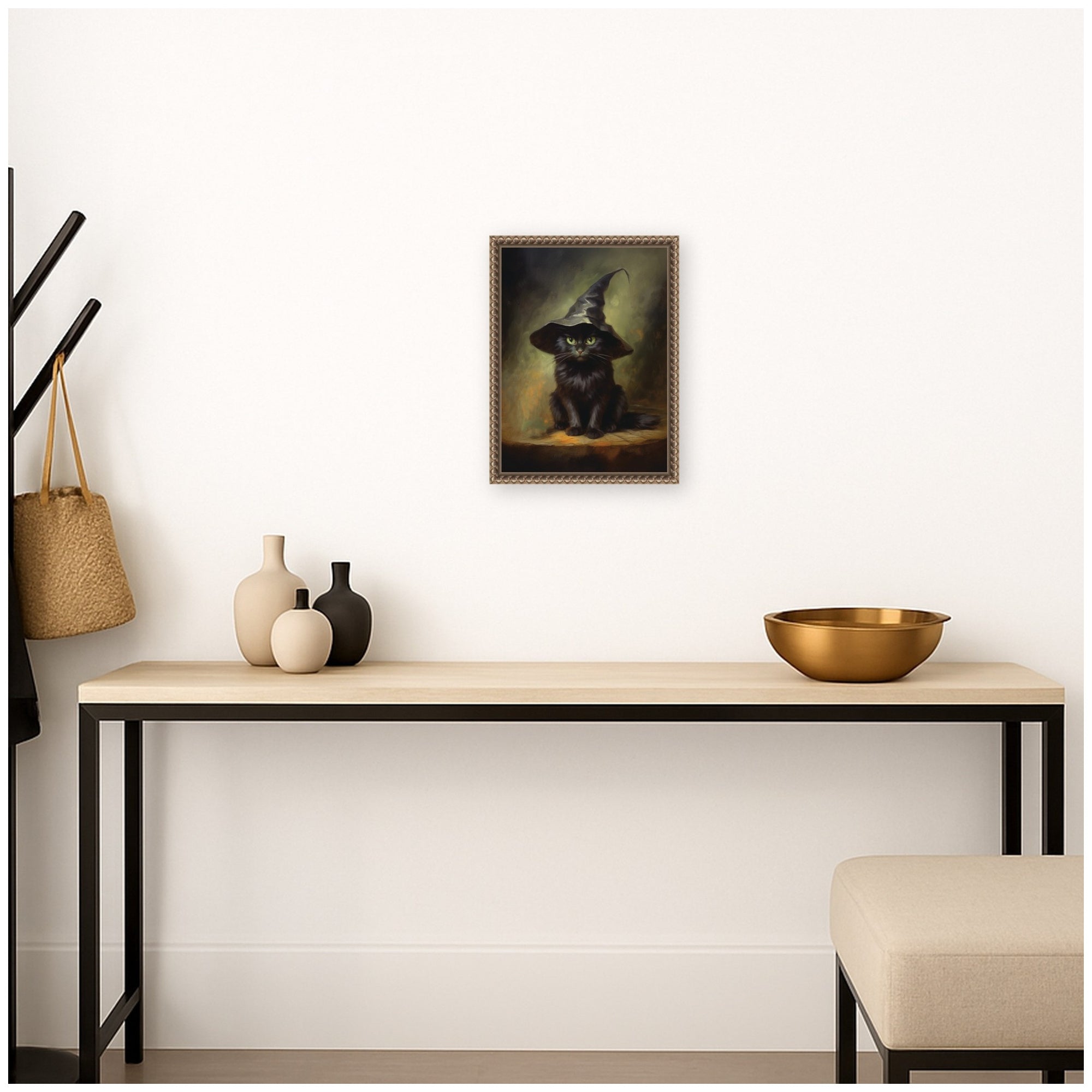 Framed Canvas 10x13 Sylvie Beaded Dark Gold 6