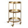 Celia Round Metal Bar Cart