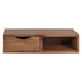 Floating Side Table Walnut Brown 22x10x6 5