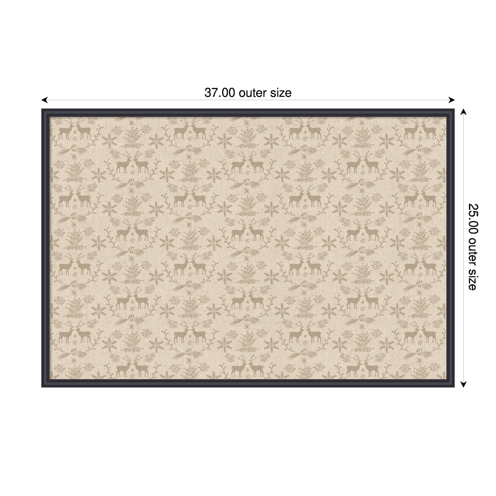 Magnetic Canvas Edith Black 37x25 2