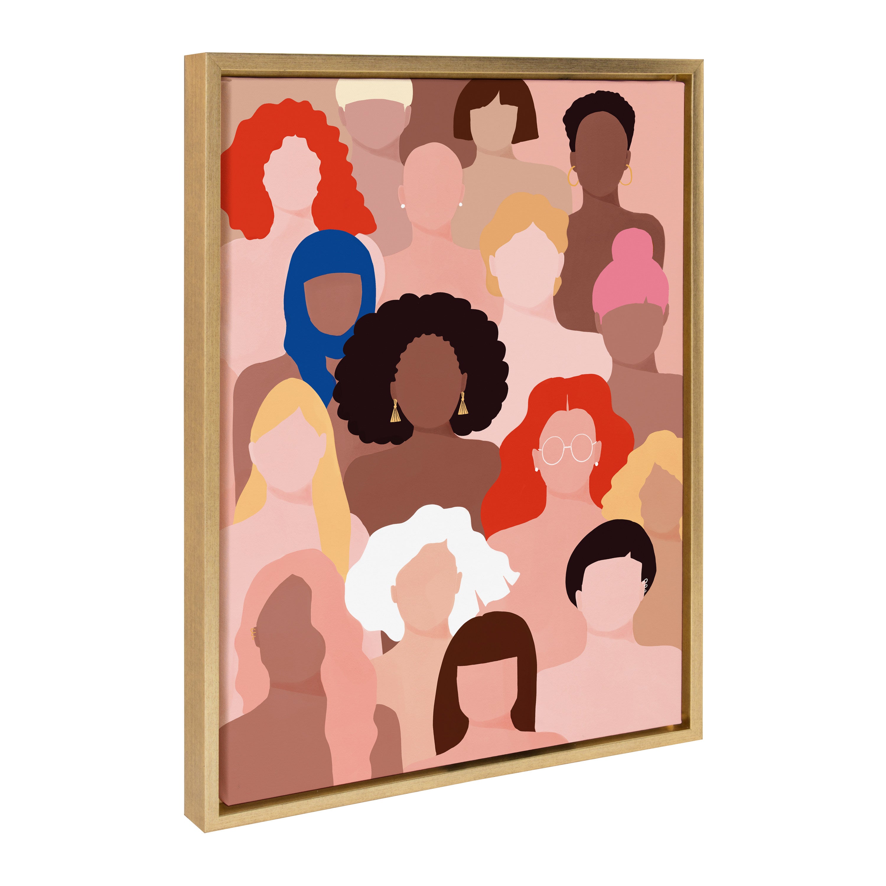 Sylvie Who Run The World Framed Canvas by Maja Tomljanovic