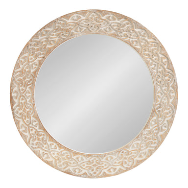 Round Mirror White 26" Diameter 1