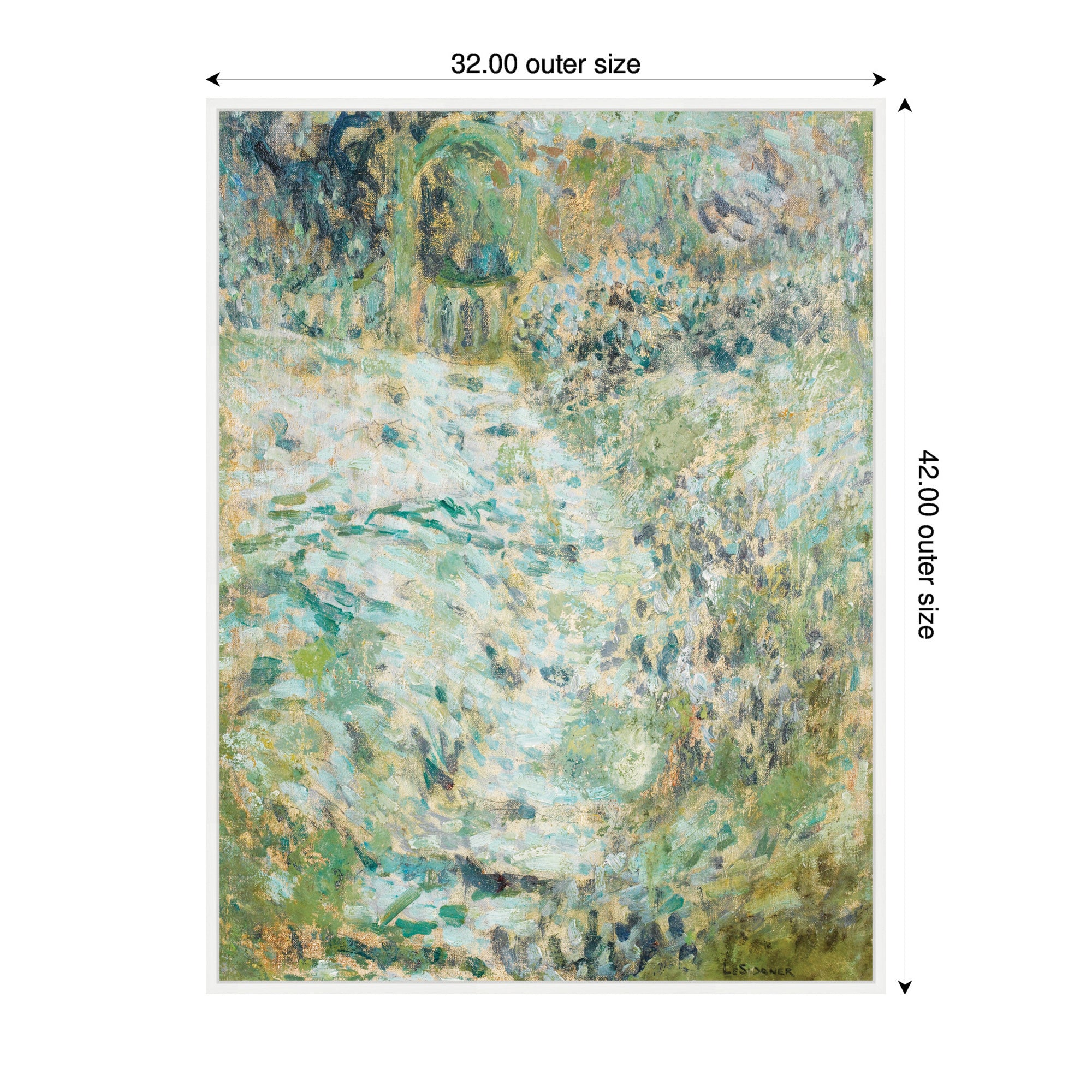 Framed Canvas 32x42 Sylvie White 2