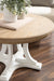 Coffee Table Rustic Brown White 28x28x18 8