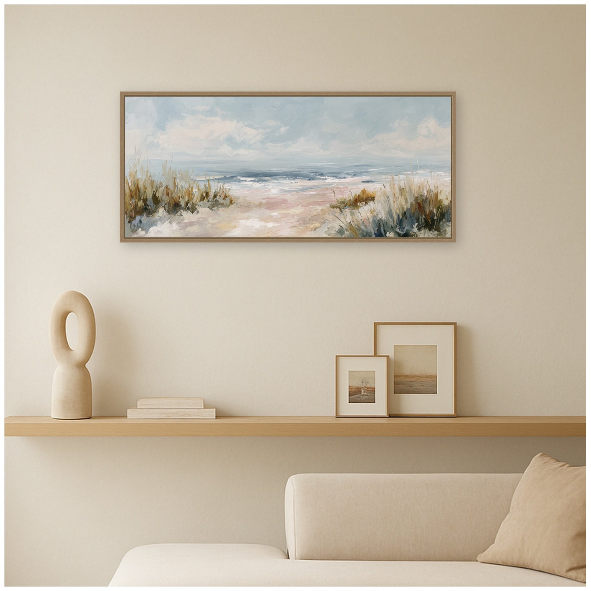 Framed Canvas 40x18 Sylvie Dark Gold 7