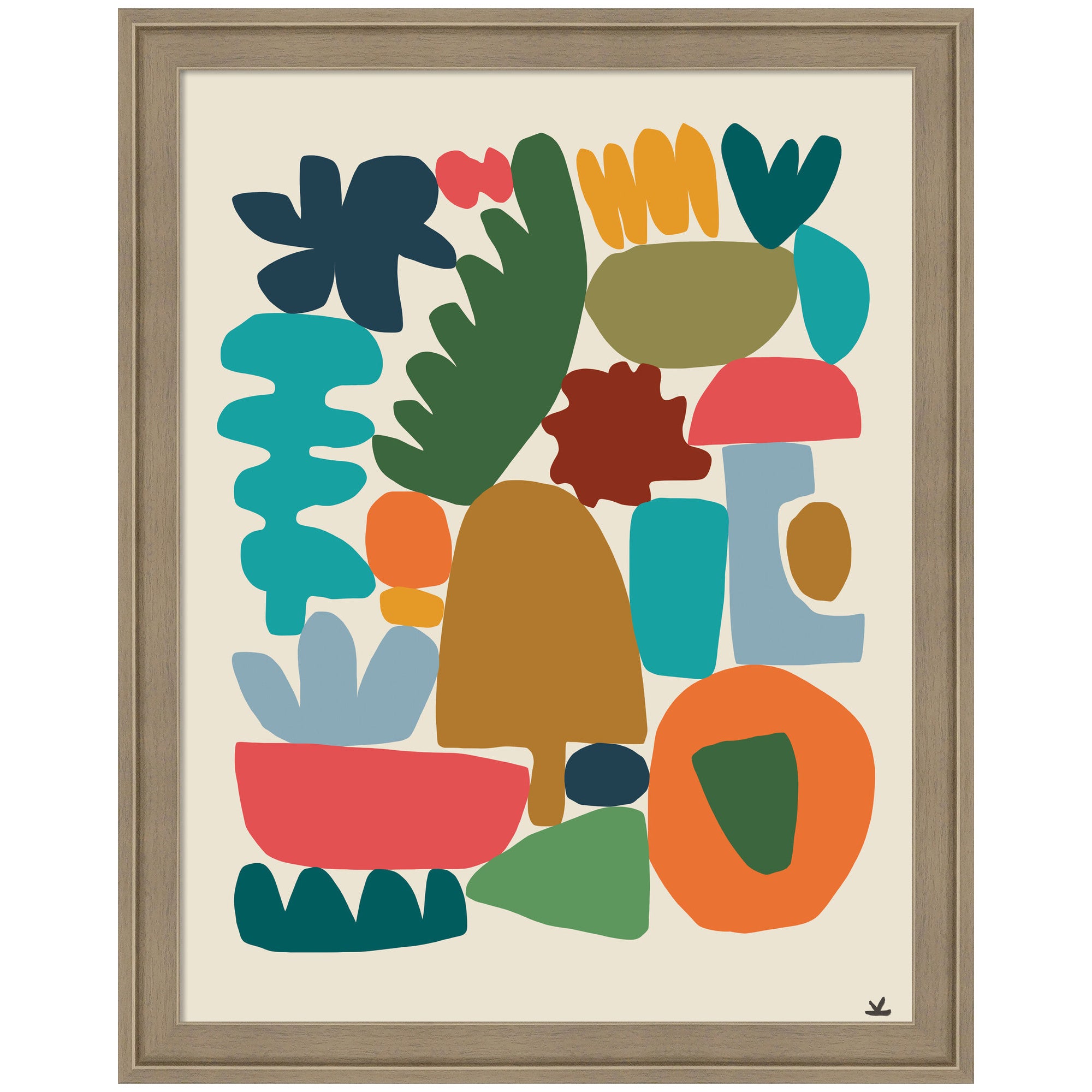 Garden Songs Pt 2 by Kelly Knaga Framed Mounted Canvas Wall Art Print