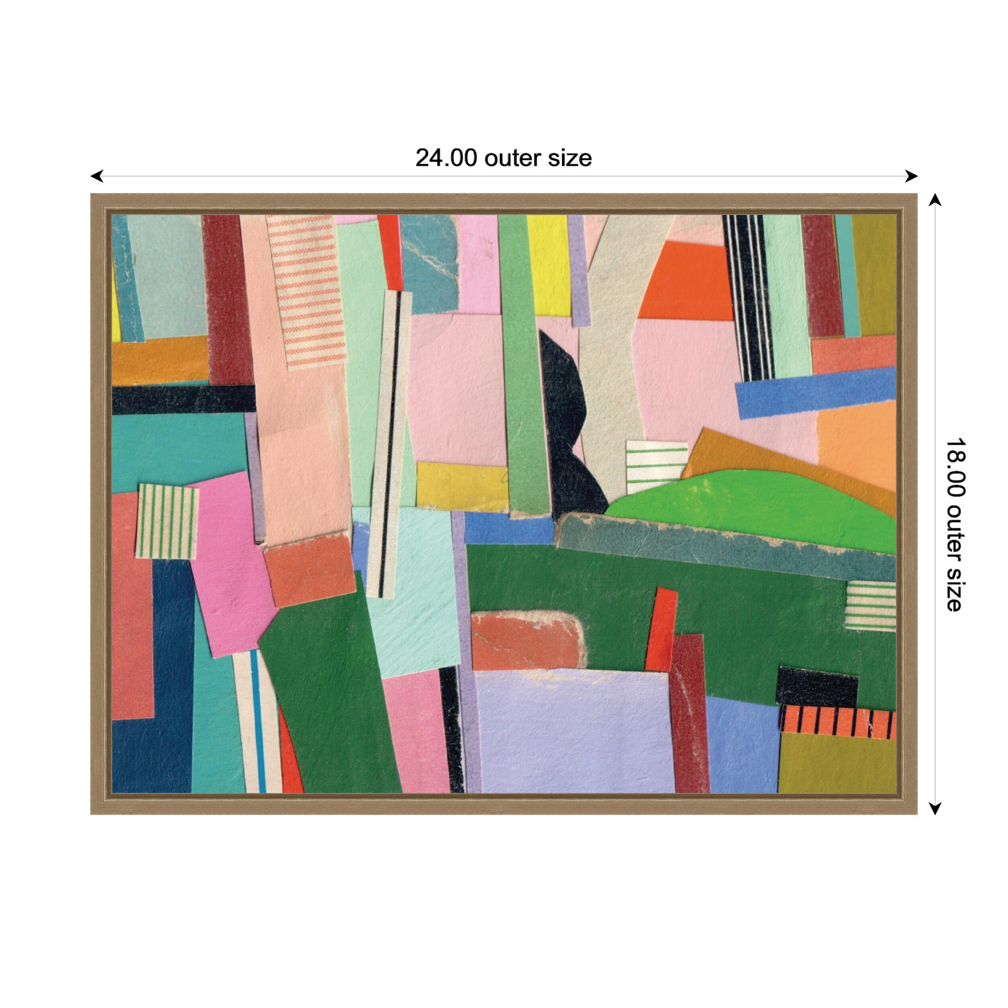 Maximalist  FC by Felicia Dadak Framed Canvas Wall Art Print
