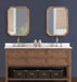 Scallop Mirror Rustic Brown 18x24 7