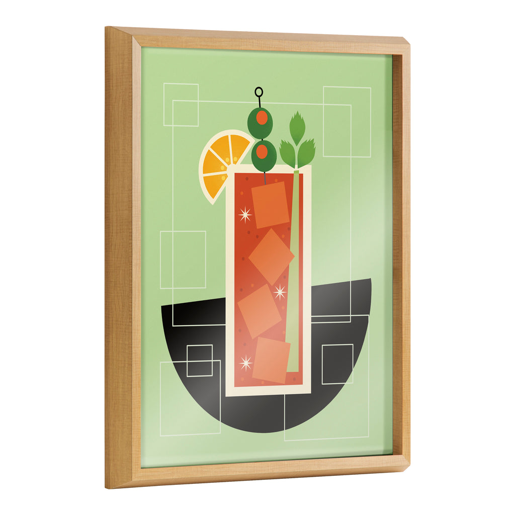 Kate and Laurel Blake Bloody Mary Framed Printed Glass Wall Art by Amber  Leaders Designs, 16x20 Gold, Modern Colorful Drink Art for Wall Decor –  kateandlaurel